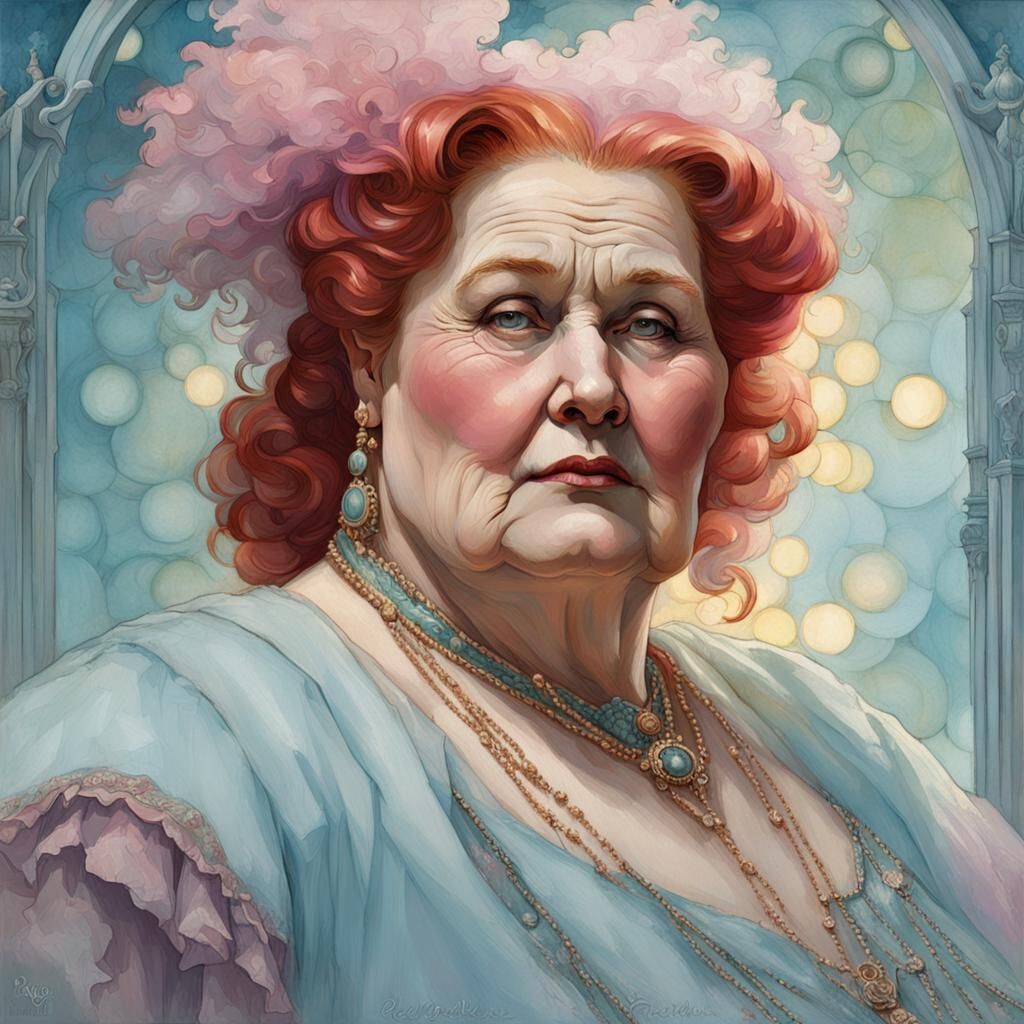 Curvy Moulin Rouge Dancer in Ethereal Portraiture