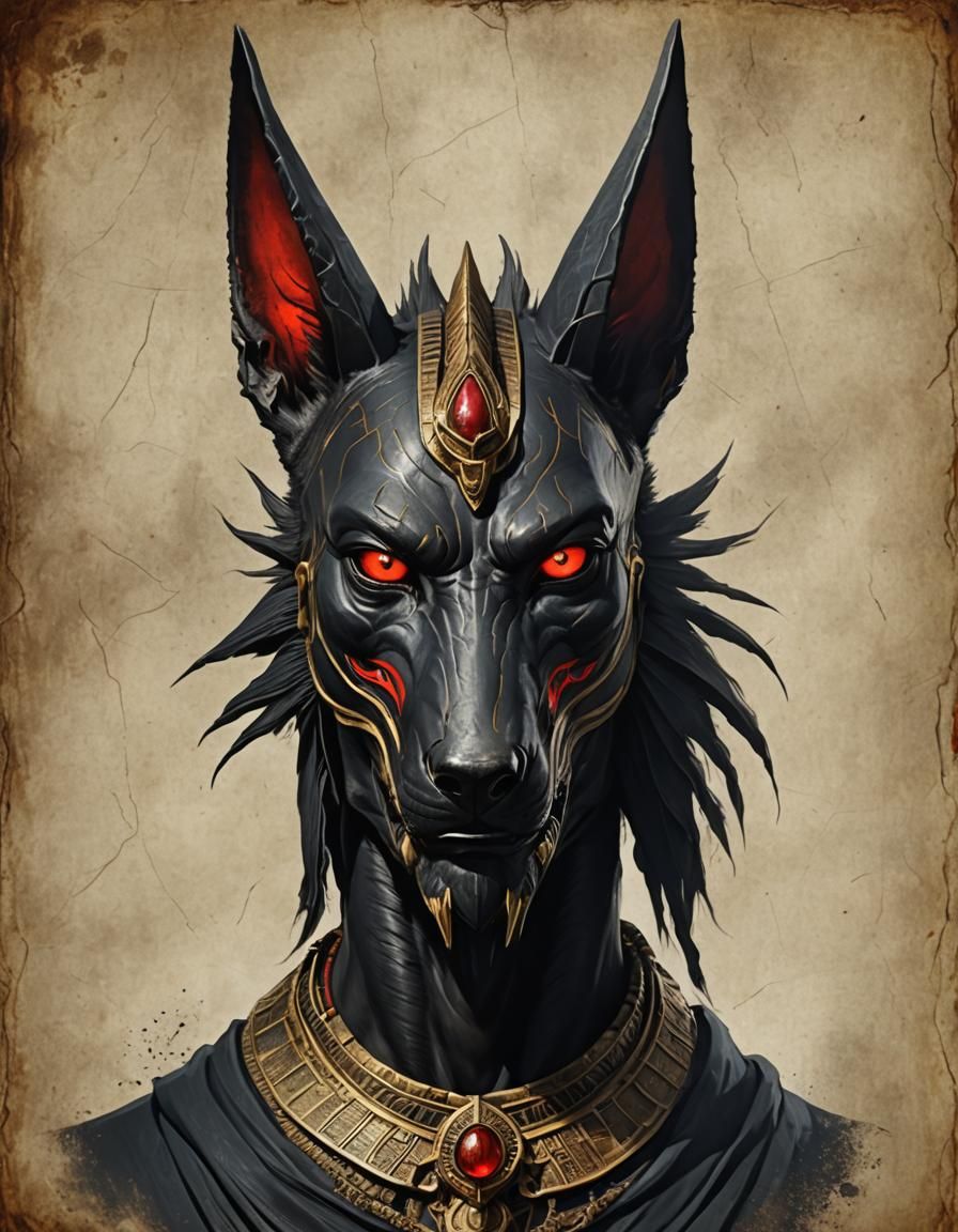 Scary Anubis Concept: Realistic Horror Design