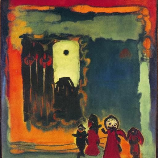 Vampire's Gift: Rothko and Korovin Inspired Portrait