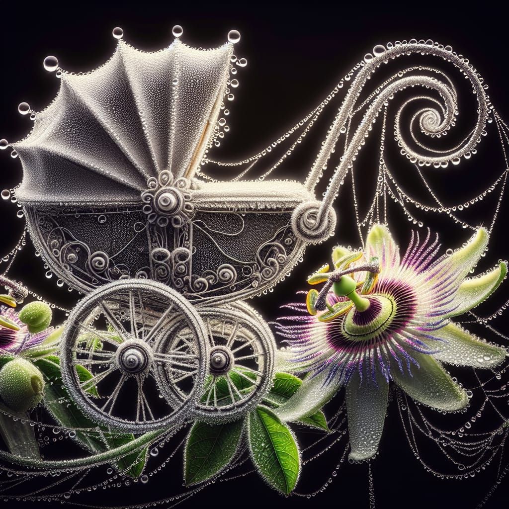 Dewdrop Fantasy Art Featuring Spiderweb Stroller
