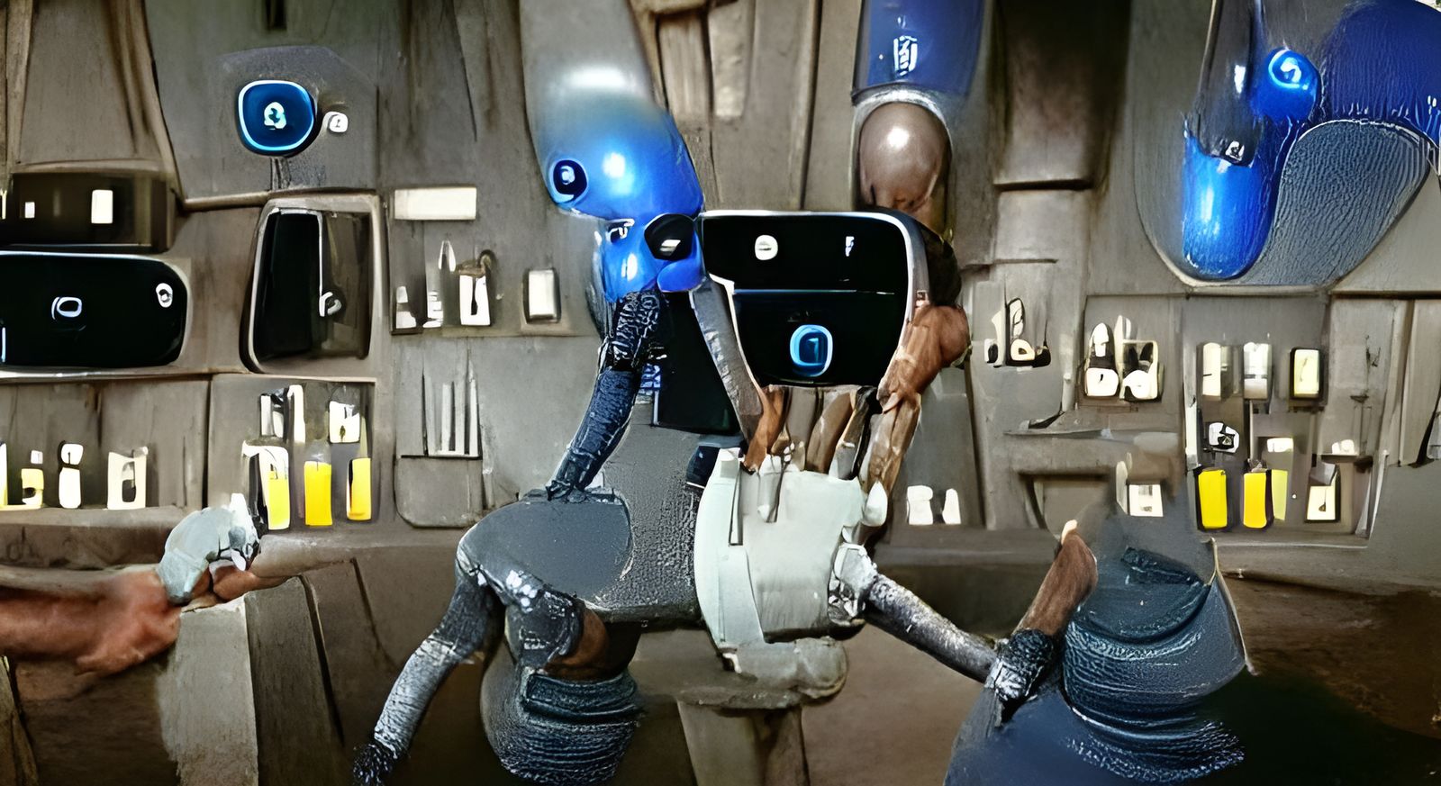 Cyberpunk Droid Offers Hydro-Spanner With Attitude