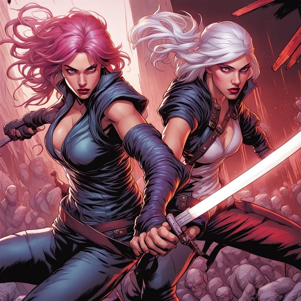 Assassins United: Comic Book Art Illustration