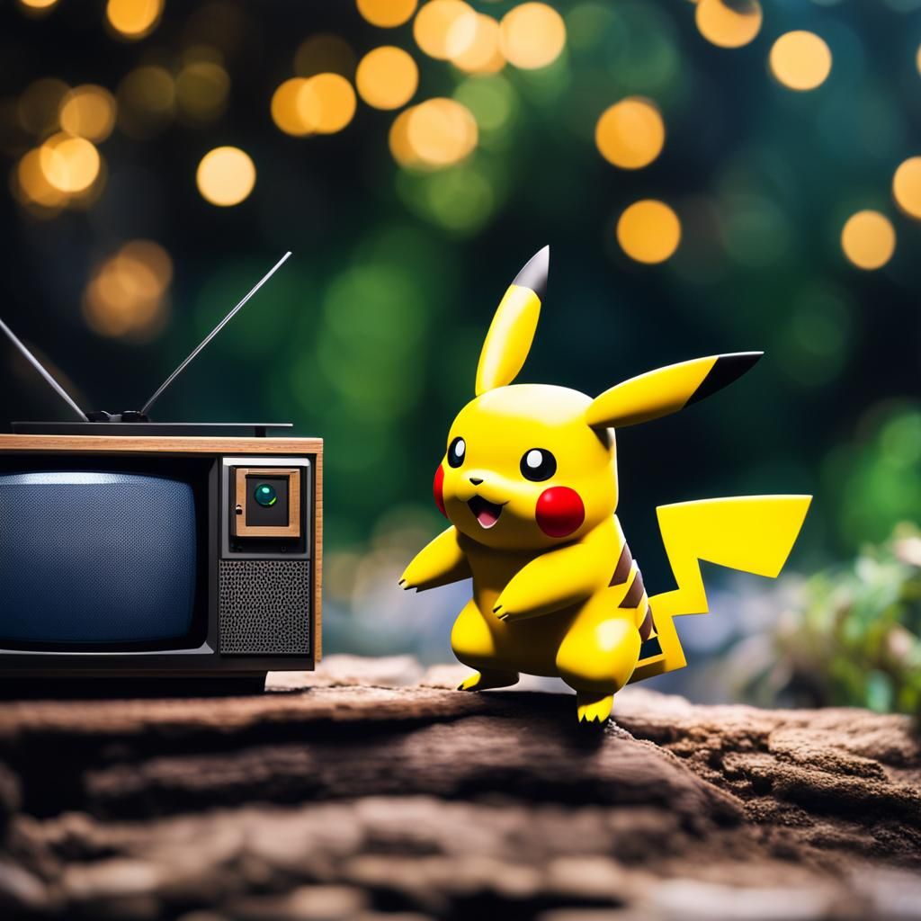 Pikachu, Link and Mario Leap from TV in 4K