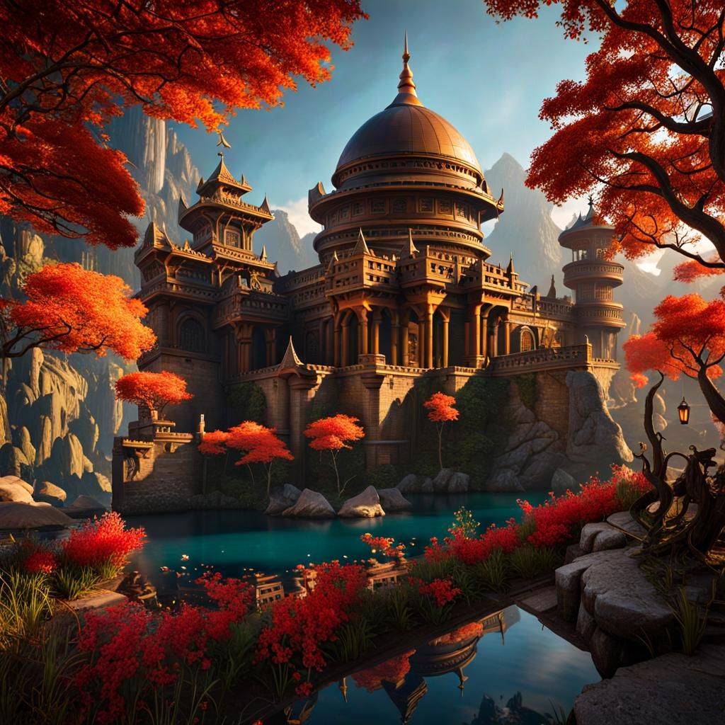 Fantastical Heaven Concept Art in Deep Color