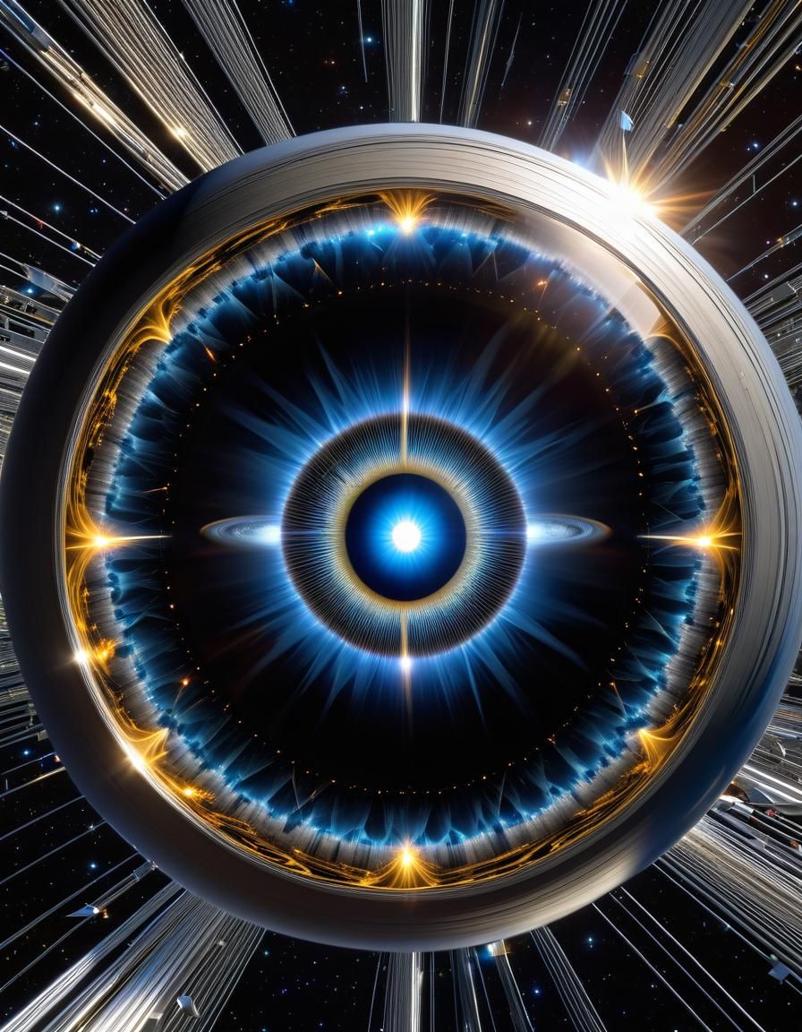 Solar Eye Blinks in Hadron Collider Art