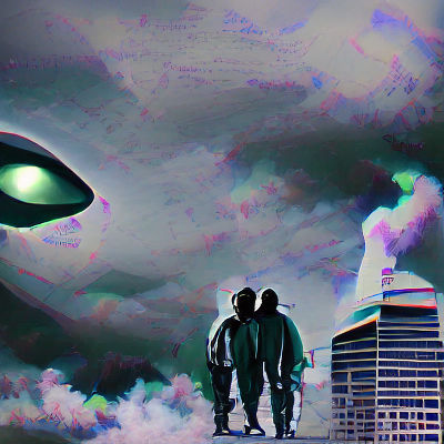 Out of Focus UFO Sighting at Night