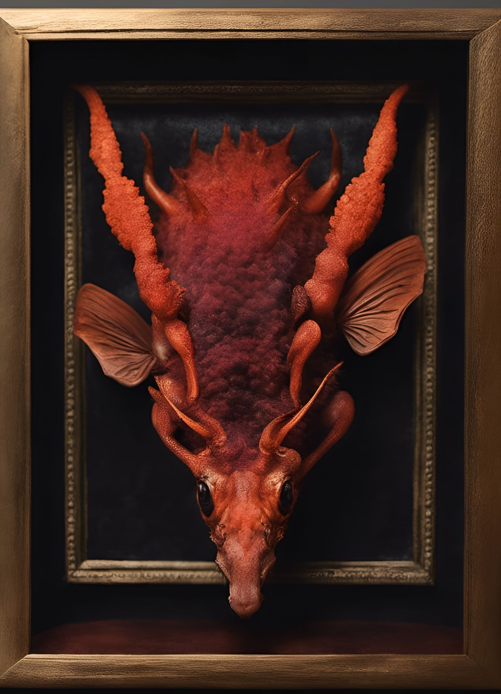 Intricate Bagworm Diorama in Sculpted Velvet Style