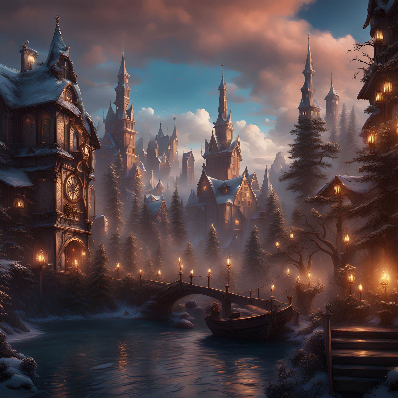 Fantastical New Year Concept Art in Deep Color