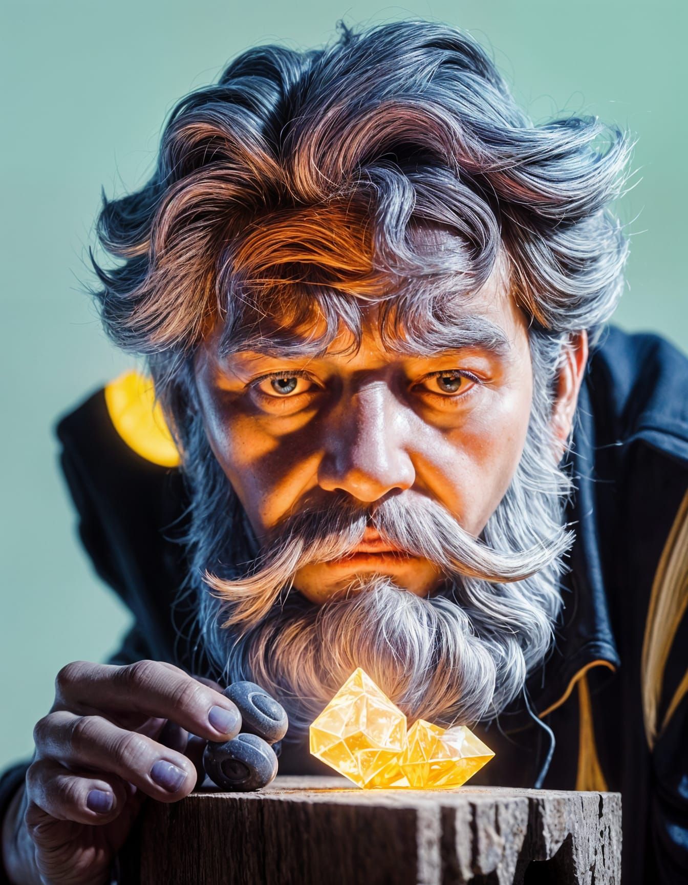 Mysterious Figure Climbs Staircase in a Mysterious Atmospher...