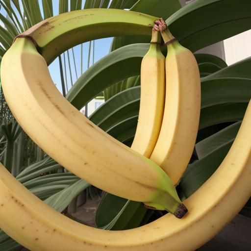 AI Generated Image of a Ripe Yellow Banana