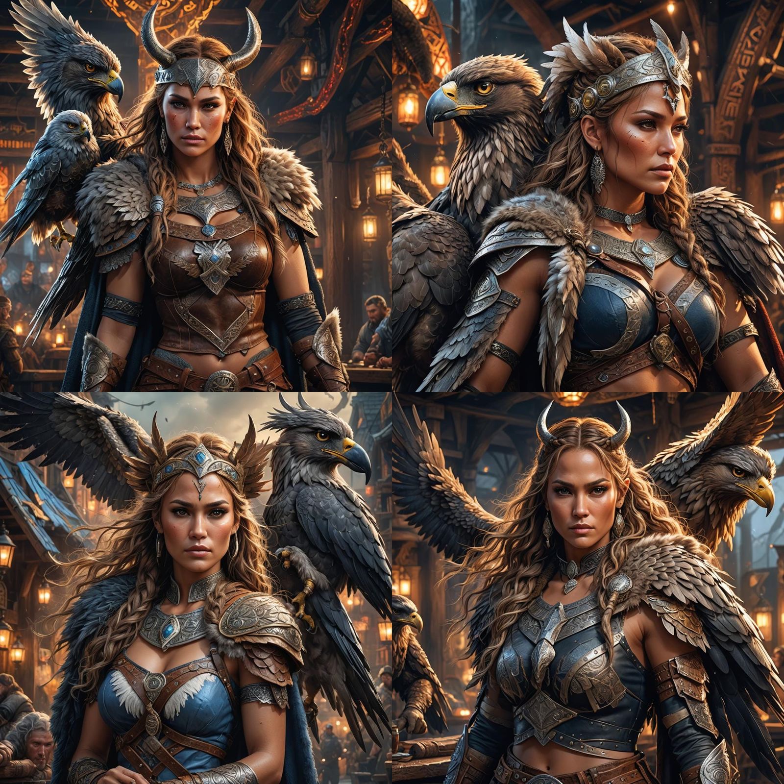 Viking Queen Portrait in Hyper-Detailed Digital Painting