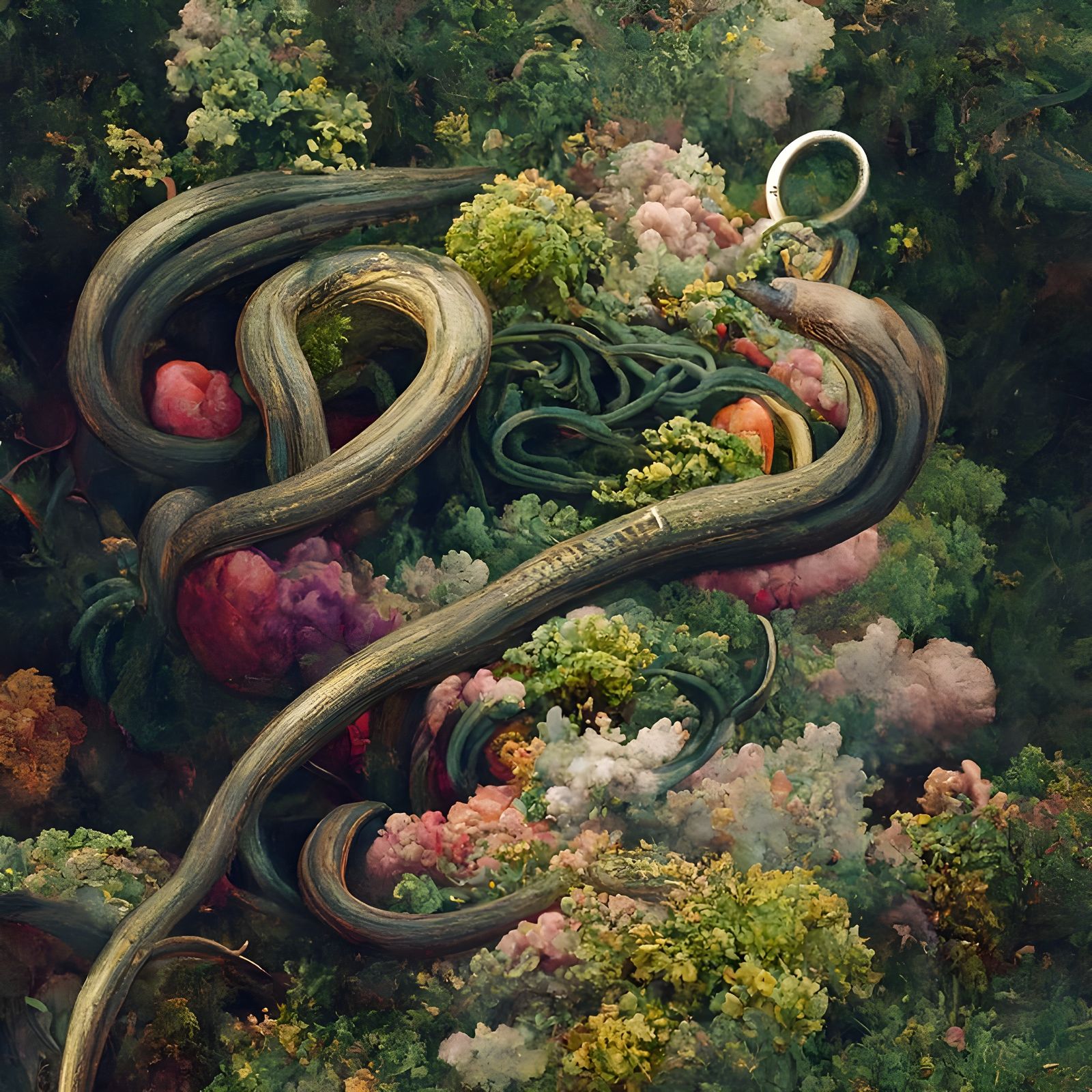 Entangled Loops: Psychedelic Digital Art in 8k