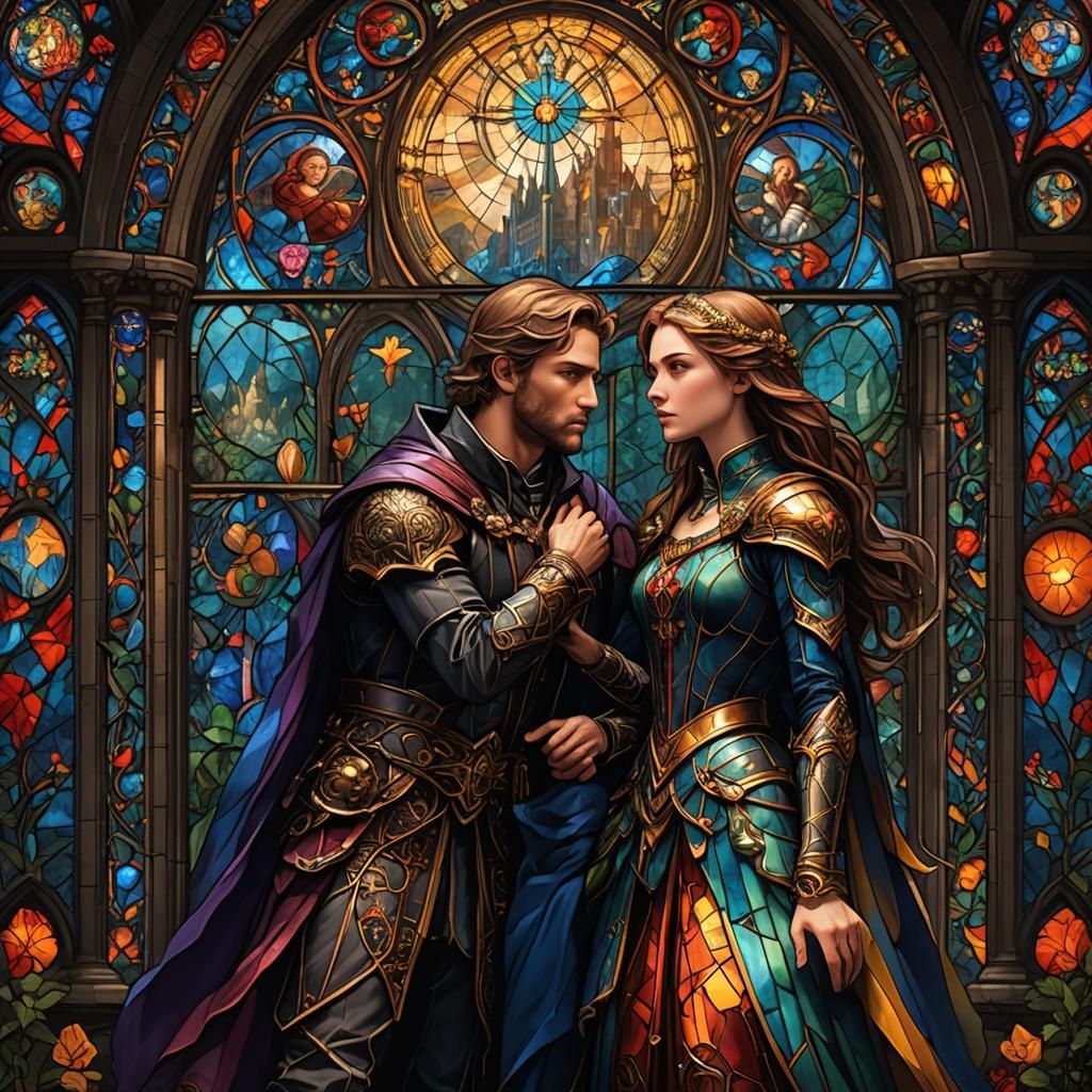 Stained Glass Couple