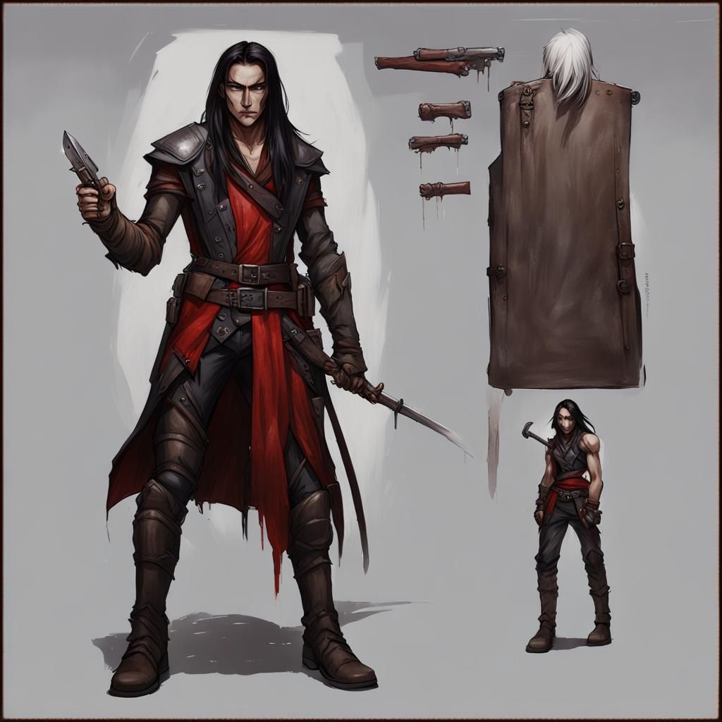 Dark Elf Blood Hunter in Detailed Fantasy Art