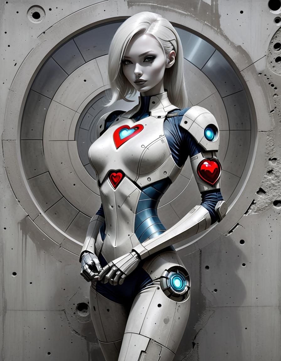 Space Age Girl with Arc Reactor Heart