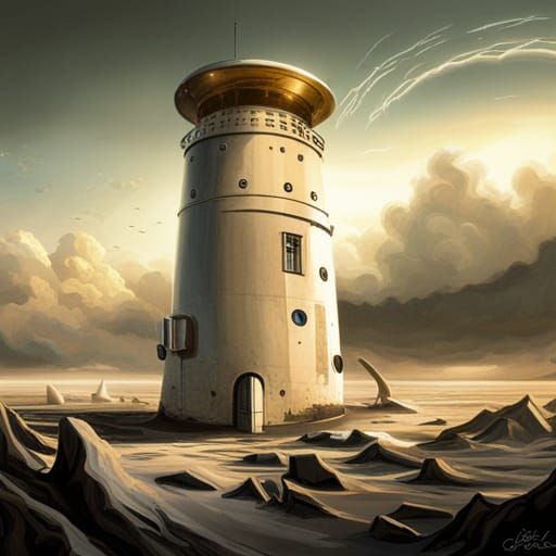 Surreal Spacecraft Propaganda Hurricane