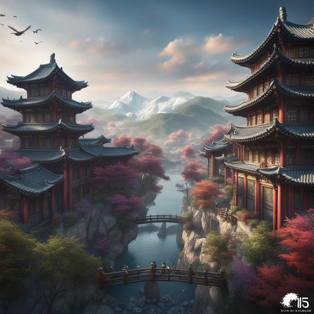 South Korea Personified as Girl and Boy