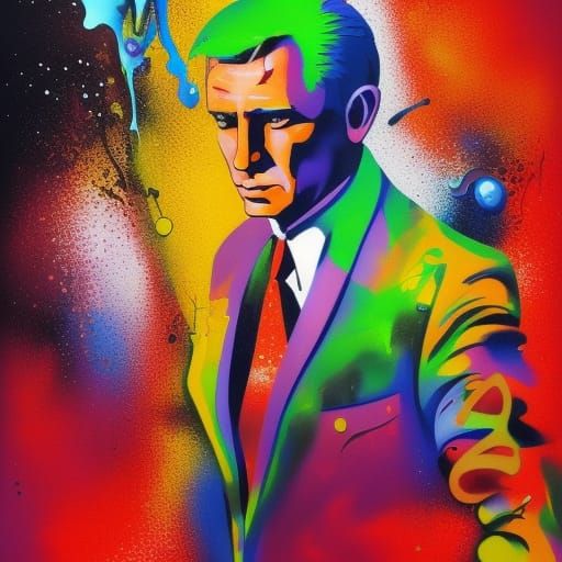 James Bond Graffiti Art in Street Style
