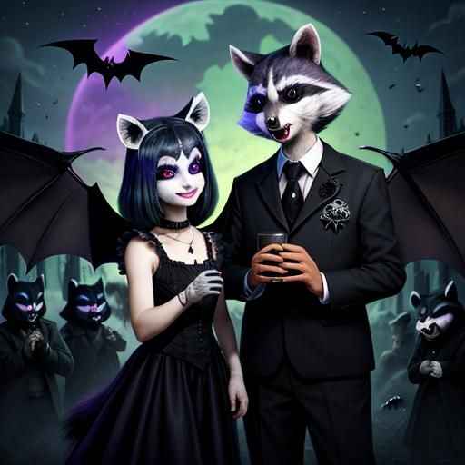 Necropolis RacBat Racoon Wings Bat Rave
