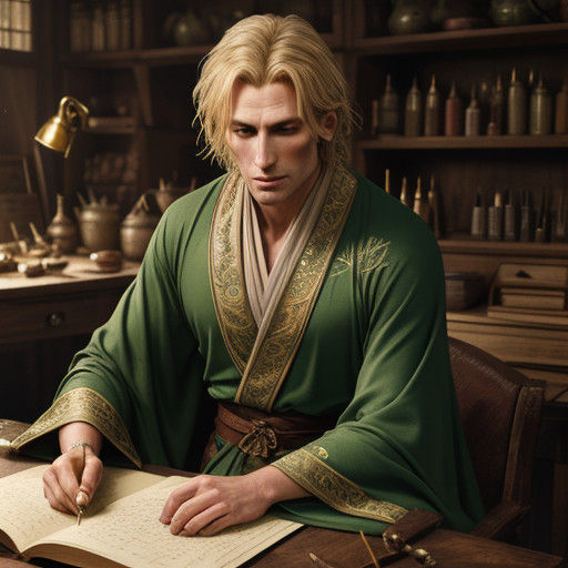 Celebrimbor in Enchanted Workshop of Lothlorien