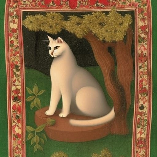 Vampire's Serenade: Persian Miniature Scene