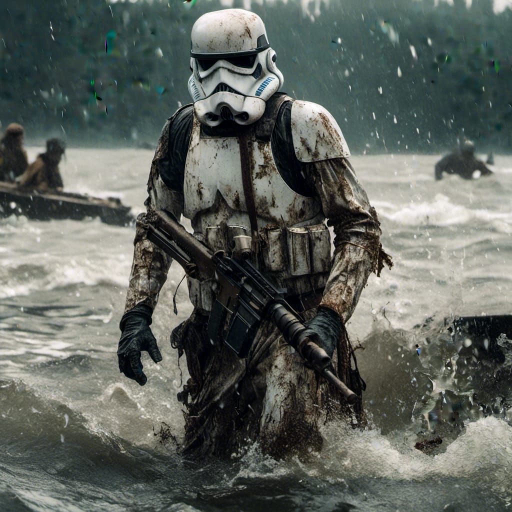 Stormtrooper Emerges Ready for Battle in Macabre Style