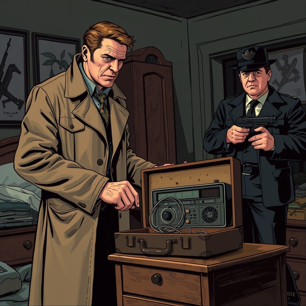 Noir Detective Uncovers a Vintage Radio