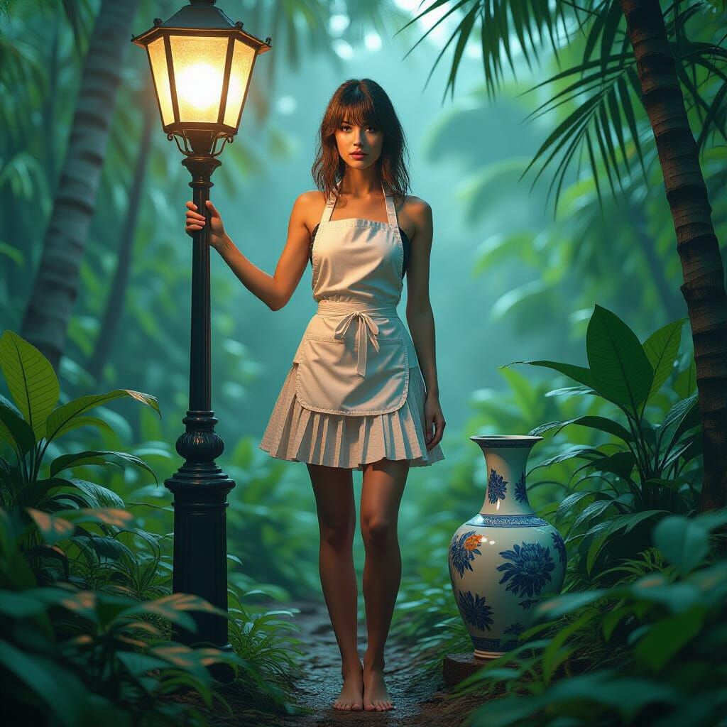 Standing in the jungle