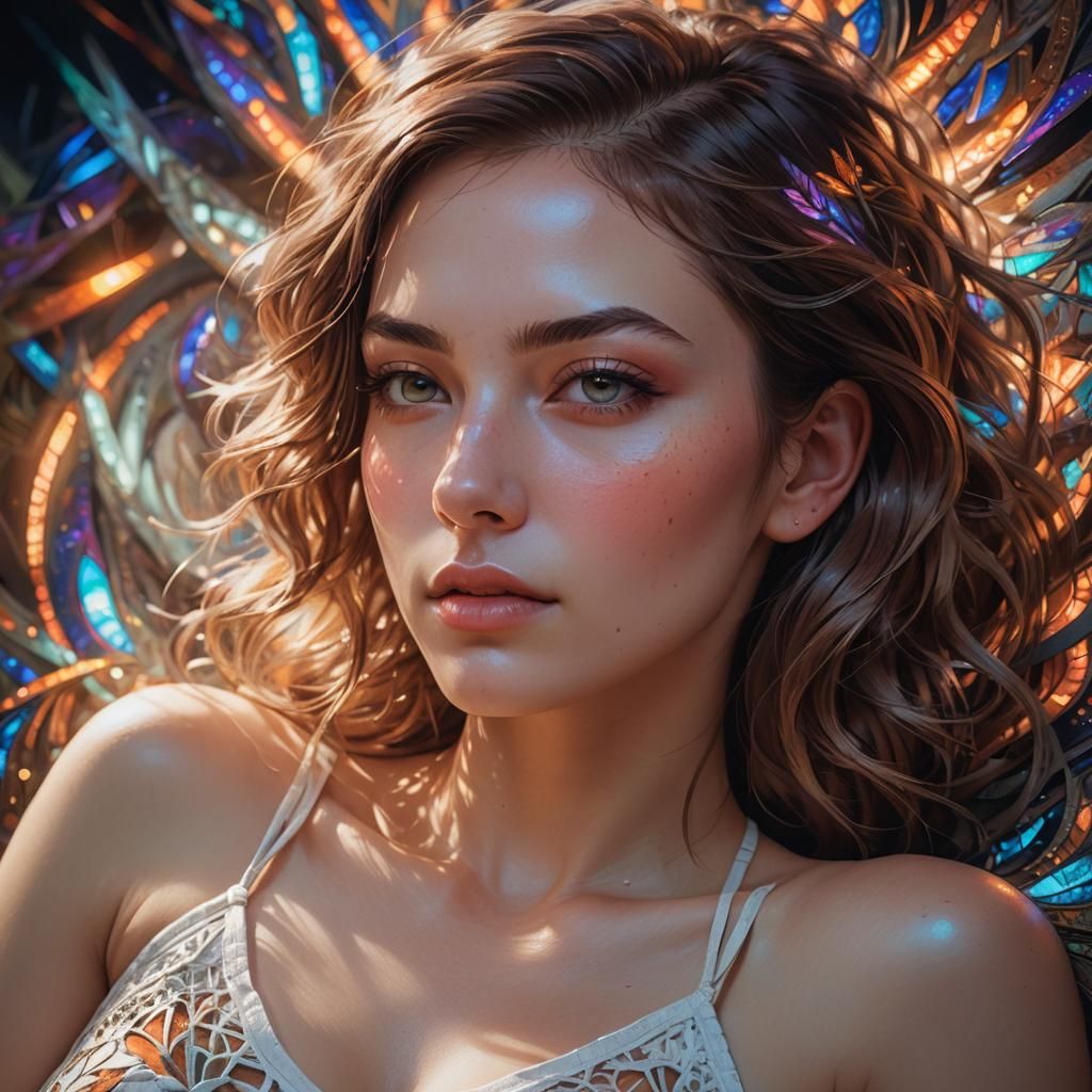 Sensual Portrait with Soft Lighting, Artgerm Inspiration