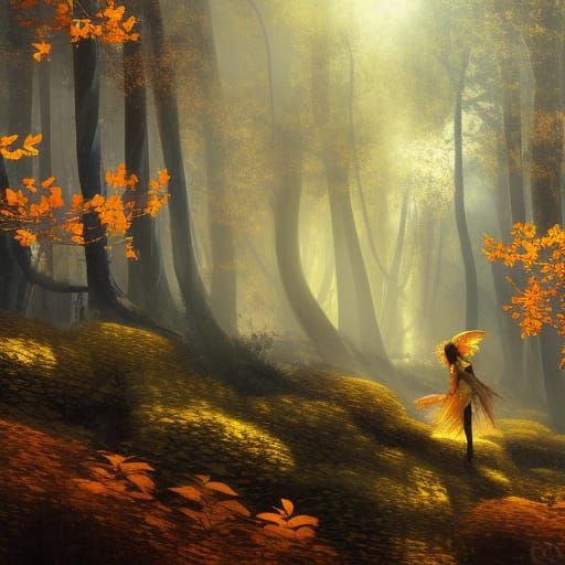 High Gothic Greenhouse in Golden Aspen Forest