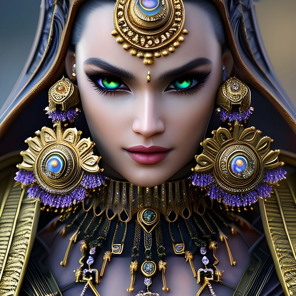 Poseidon Portrait: Hyperdetailed Fantasy Art