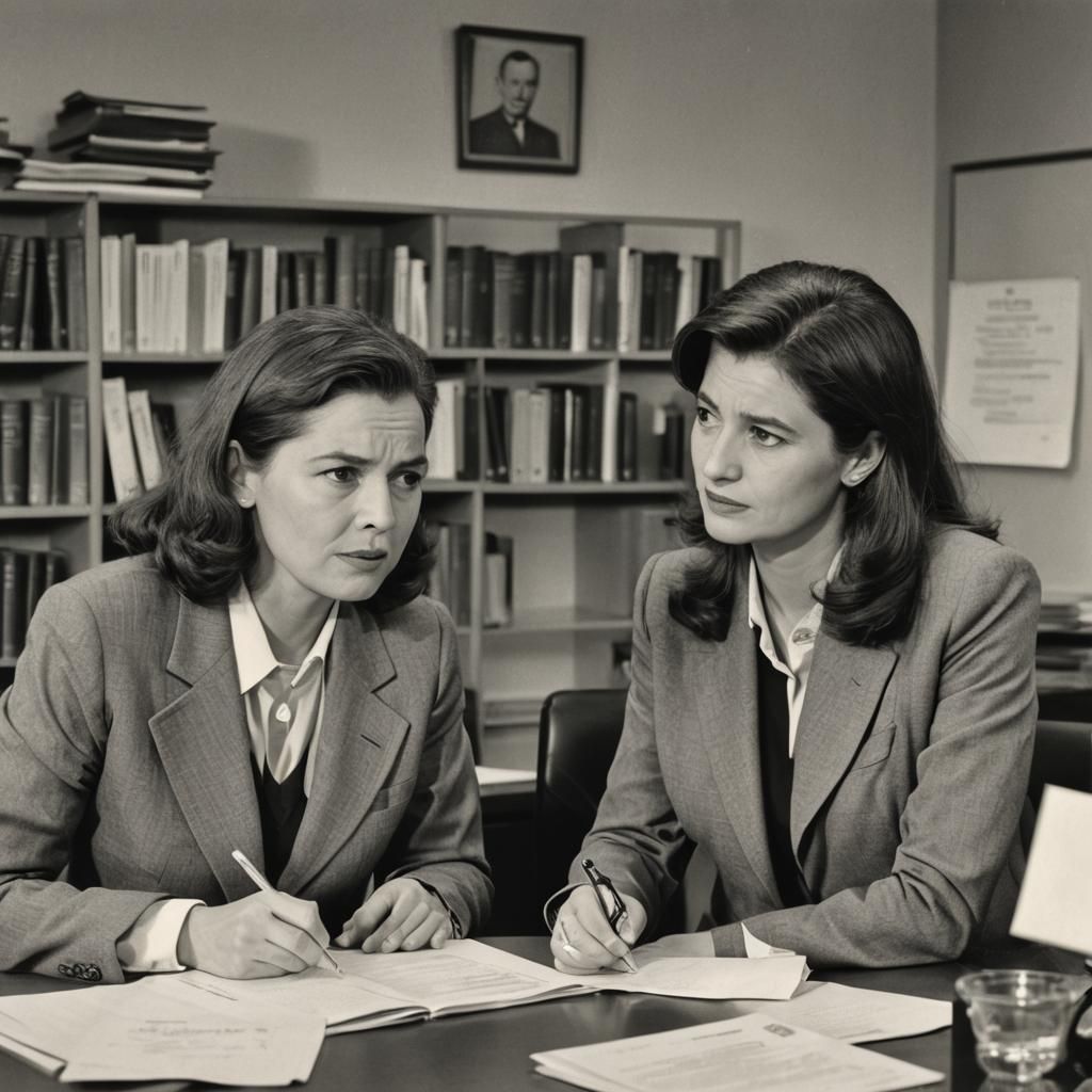 Urgent Discussion Between Woman and Politician