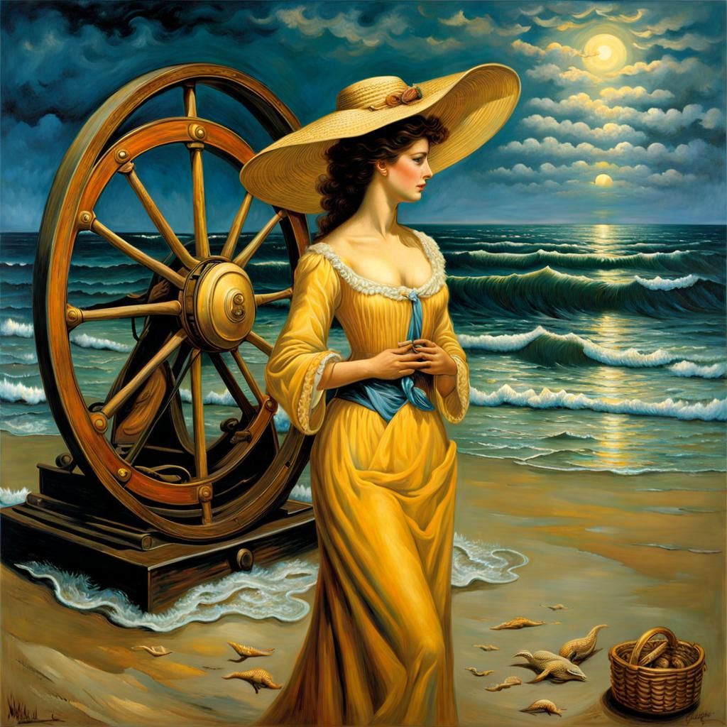 (6/8)  Am Meer, similar van Gogh, Renoir, Michael Cheval, Lu...