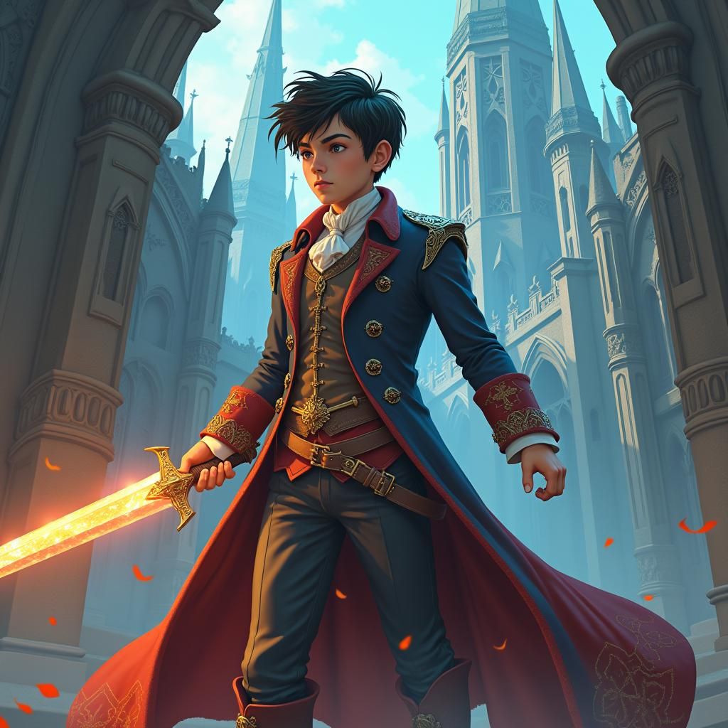 Marco Diaz: Victorian Warrior in Mystical Realm