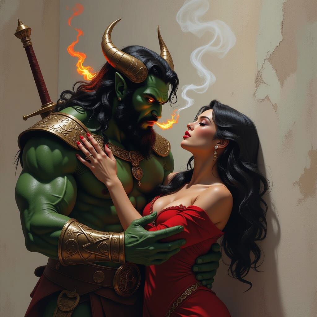 Dragon Rescue: Dark Fantasy Art of Scales and Fire