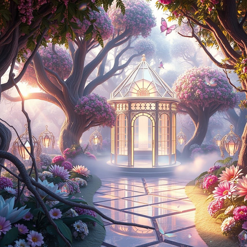 Diamond Garden: Crystal Trees and Gemstone Flowers