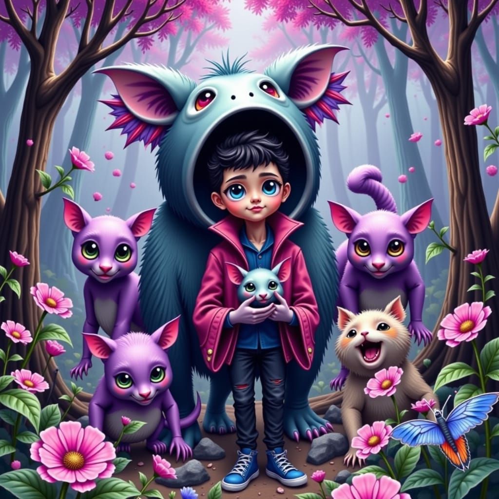 Enchanted Forest Scene in Gurney Style