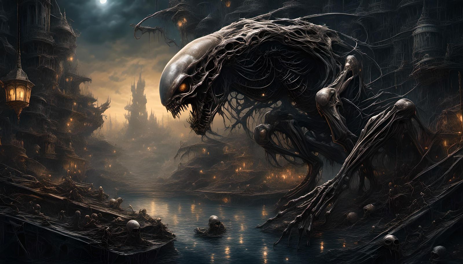 Hyperrealistic Xenomorph Zombie Colony Destruction