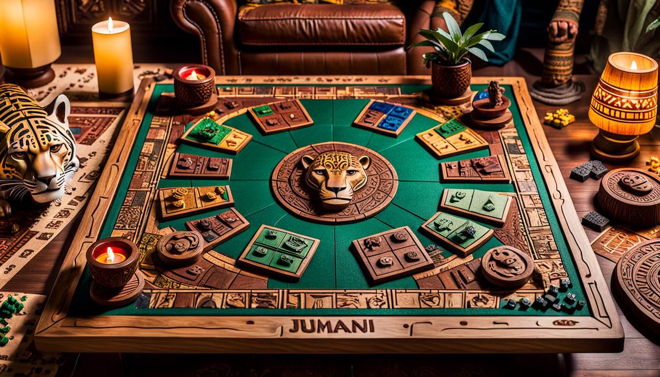 Aztec-Themed Board Game Captured as Digital Painting