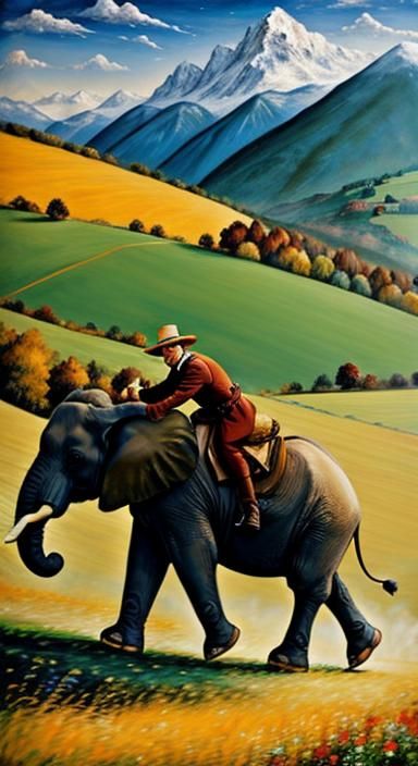 Mr. Potato Head's Alpine Adventure: A Fusion of Styles