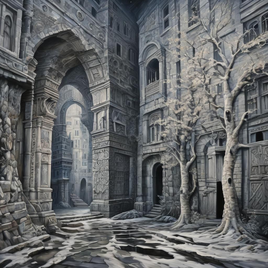 Abstract Painting in Minimalist Style