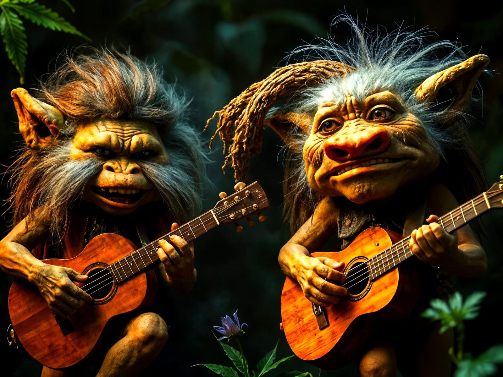 Rasta Mountain Trolls Forest Jam in Rastapunk Style