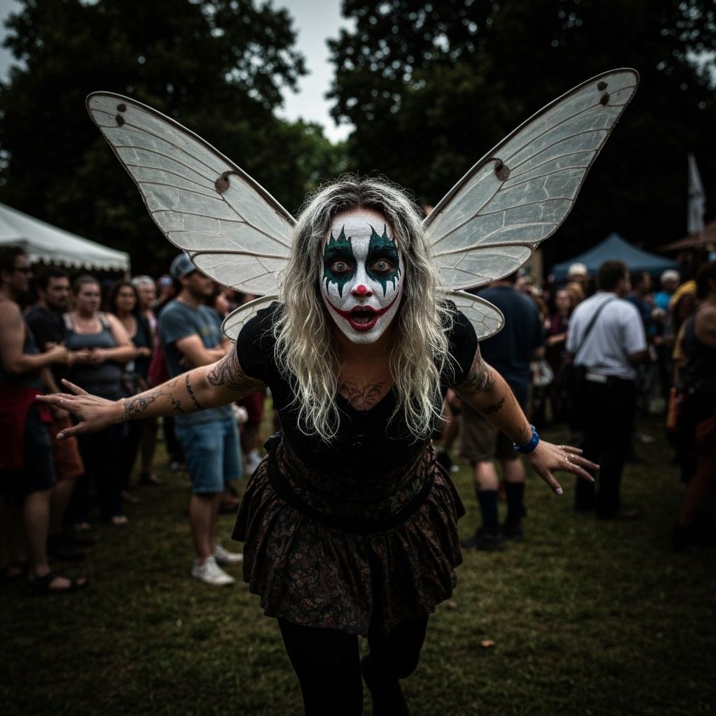 Juggalo Fairy at Renfaire: Kirlian Photography