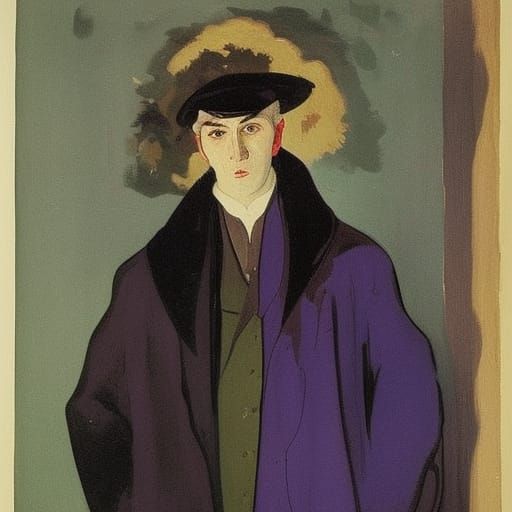 Vampire Lord Portrait in Fauvist Style