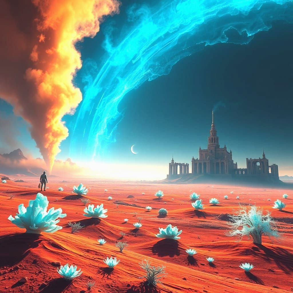 Vibrant Martian Dreamscape in Unreal Engine 5