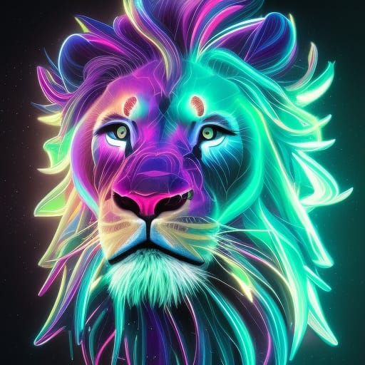 Neon Lion