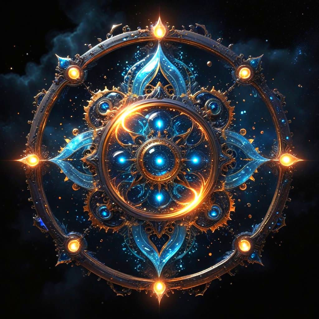 Divine Cosmic Instrument in Ancient Astral Art