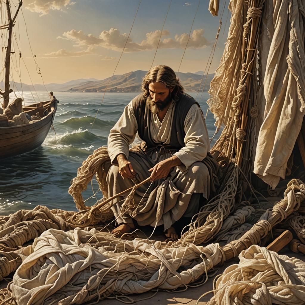 Jesus Calls Fisherman in Renaissance Biblical Art
