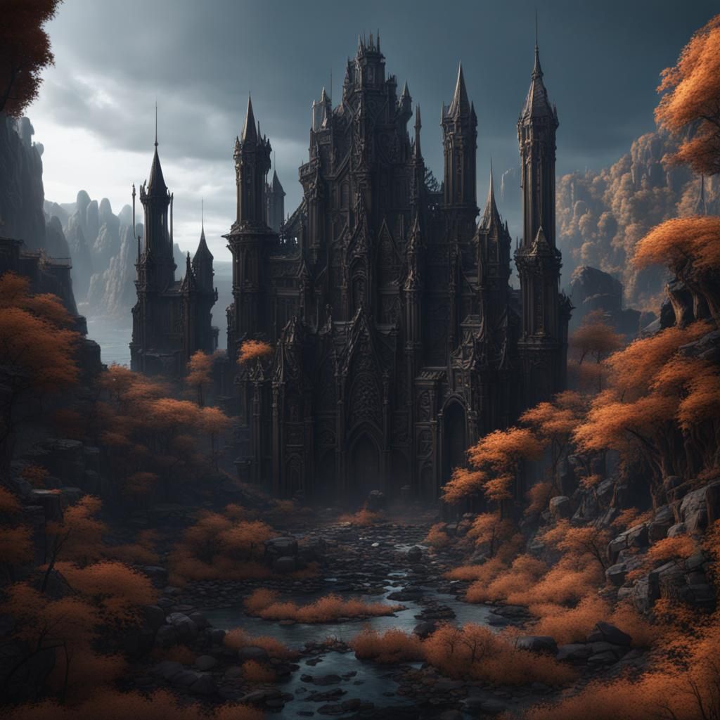 Fantastical Matte Painting in Deep Color