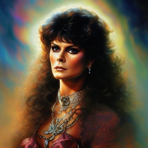 Dramatic Portrait of Woman in Fantasy Art Style